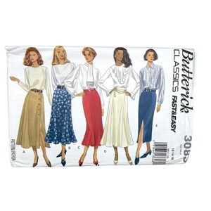 Butterick Sewing Pattern 3083 Skirt Petite Misses Size 12-16